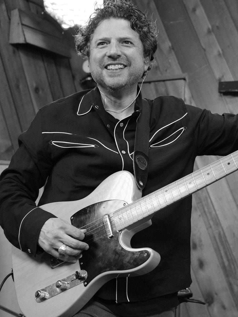 Tony DePiano playing electric guitar